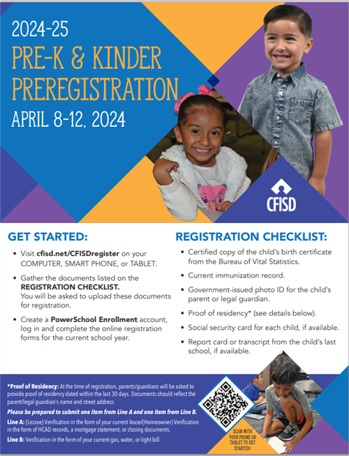24-25 preK & Kinder registration